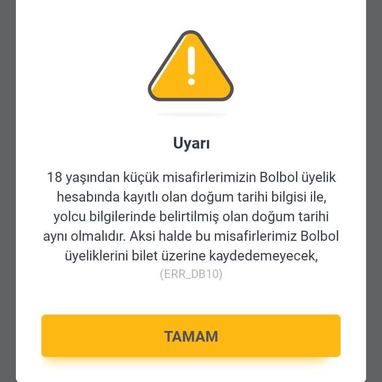 Pegasus Uygulamasında Genç Bol Bol Üyeleri İçin Bilet Alamama Sorunu