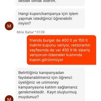 Migros Yemek'te Herkese Geçerli Denilen Kupon Sadece Öğrencilere Verildi