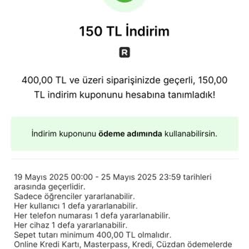 Migros Yemek'te Herkese Geçerli Denilen Kupon Sadece Öğrencilere Verildi