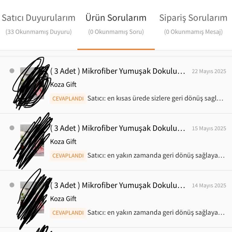 Koza Gift İade Sürecinde Yaşanan Sorun Ve İletişim Eksikliği