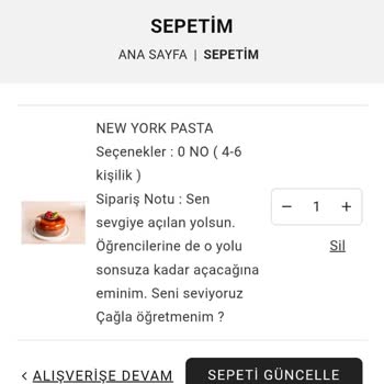 Sipariş Edilen Pasta Beklentileri Karşılamadı