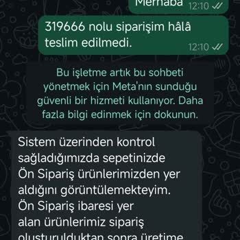 Siparişimin Teslimatı Hakkında Cevapsız Kaldım