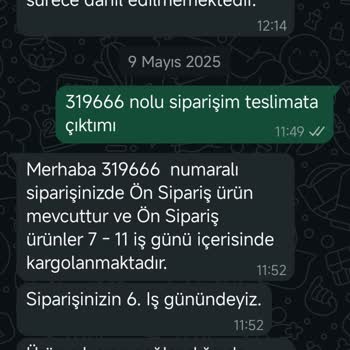 Siparişimin Teslimatı Hakkında Cevapsız Kaldım
