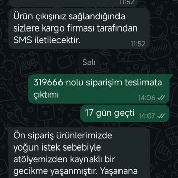 Siparişimin Teslimatı Hakkında Cevapsız Kaldım