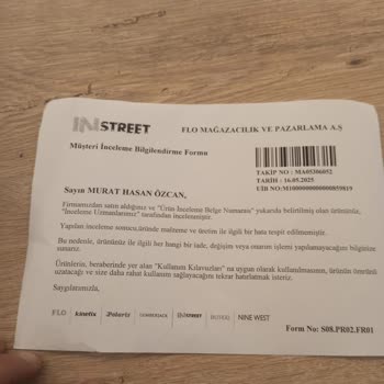 Garantili Ayakkabıda Onarım Ve İade Talebim Karşılanmadı