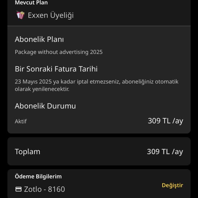 Deneme Paketi Sonrası Abonelik İptal Edilemiyor