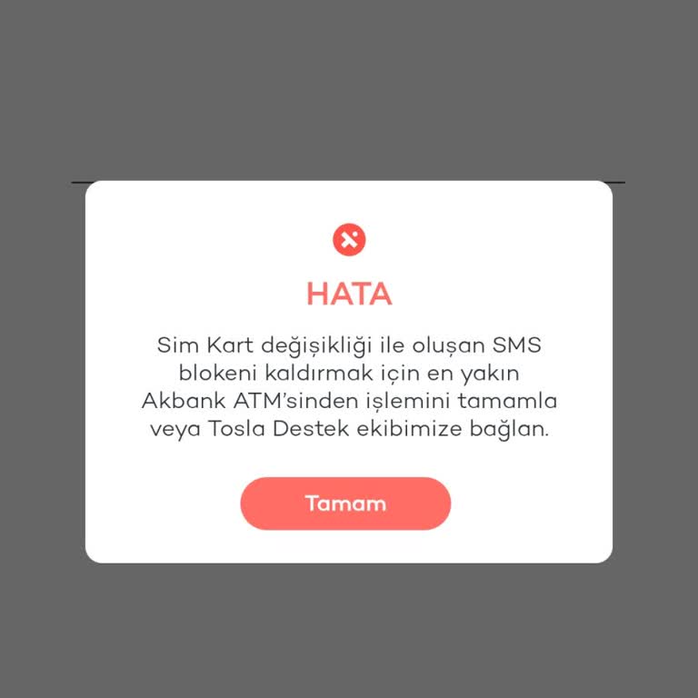 Tosla Sim Blokesi Nedeniyle Parama Ulaşamıyorum!