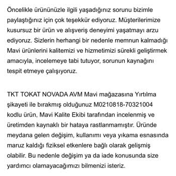 Aldığım Gömleğin Hızla Yırtılması Ve Garanti Sürecinde Mağduriyet Yaşamam