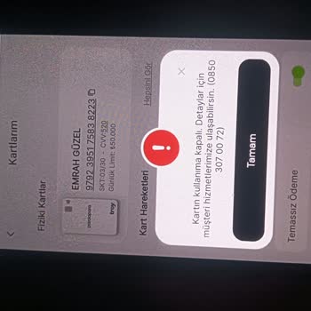 Parama El Kondu, Kartım Sebepsizce Kapatıldı!