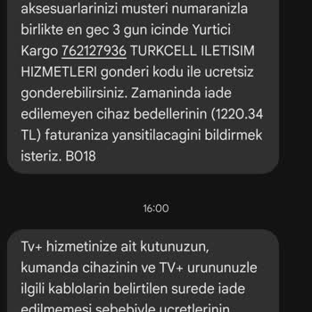 İade Edilen Cihaz İçin Haksız Ücret Talebi