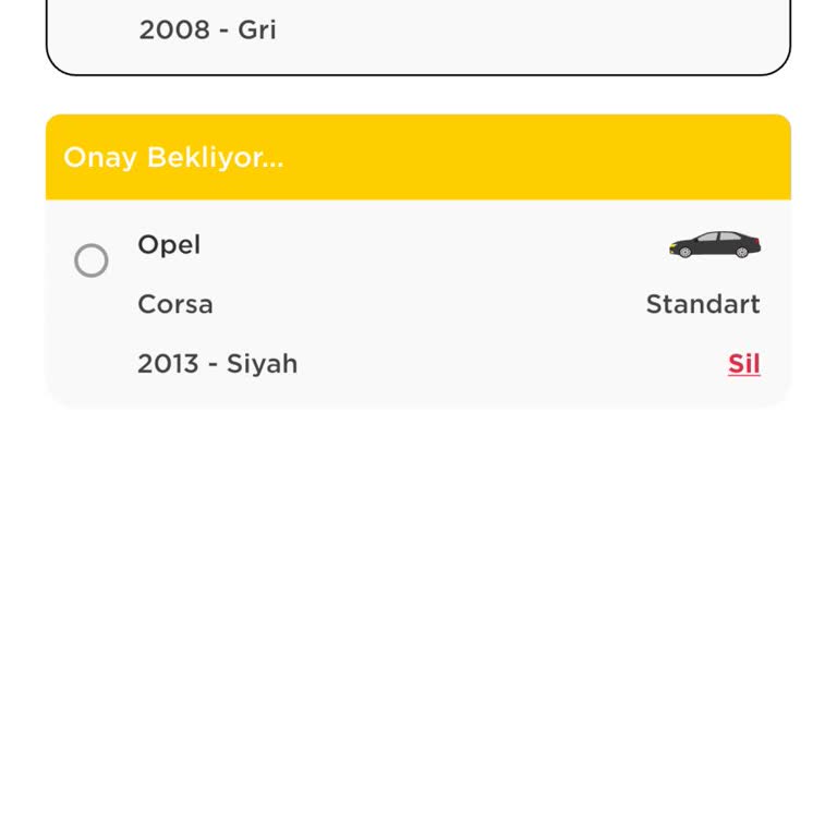 Martı Tag'da Eklediğim İkinci Araç Günlerdir Onaylanmıyor