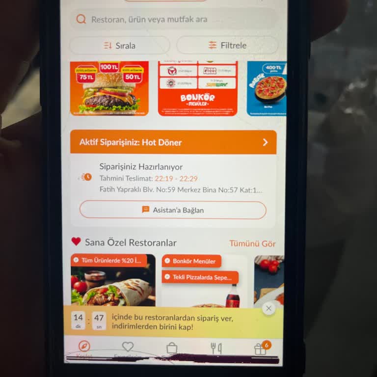 Bir Saatte Gelmeyen Dürüm Ve Yalan Beyanla Mağduriyet