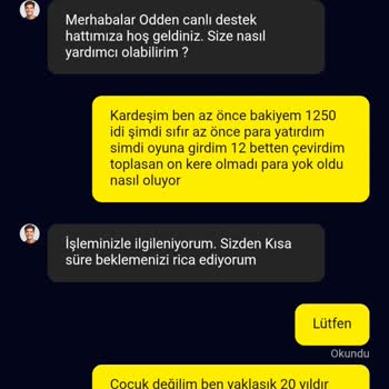 Odden4.com'da Para Birimi Karışıklığı Ve Haksız Bakiye Kaybı