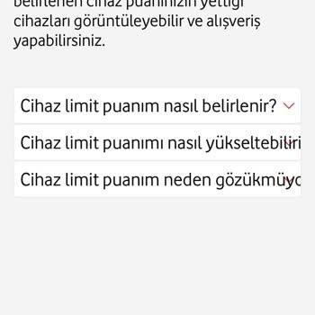 Fatura Ödememe Rağmen Cihaz Alışverişi Yapamıyorum, Limitim Yeterli Olmasına Rağmen Hata Alıyorum