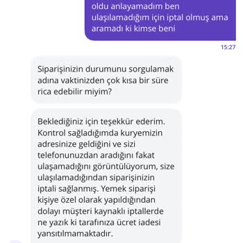Kurye Teslimatı Yapmadan Sipariş İptali Ve Ücret İadesi Sorunu
