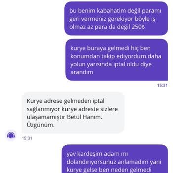 Kurye Teslimatı Yapmadan Sipariş İptali Ve Ücret İadesi Sorunu
