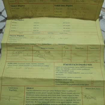 Yüksek Ücret Ödedim Ancak Arızalı Makinem İçin Servis Çözüm Sunmuyor