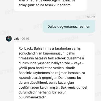 Bahis Kazancım Eksik Yatırıldı