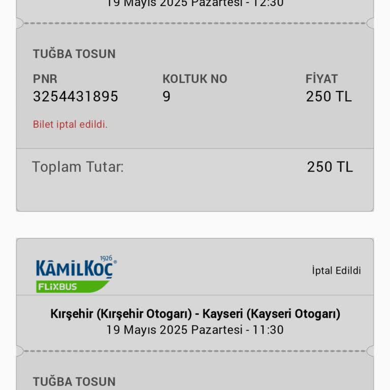 İptal Edilen Biletlerin Ücreti Neden Hala İade Edilmedi
