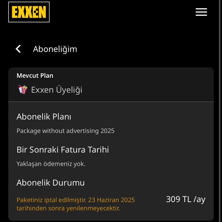 İptal Edilen Abonelikten Ücret Alındı, İade Talep Ediyorum