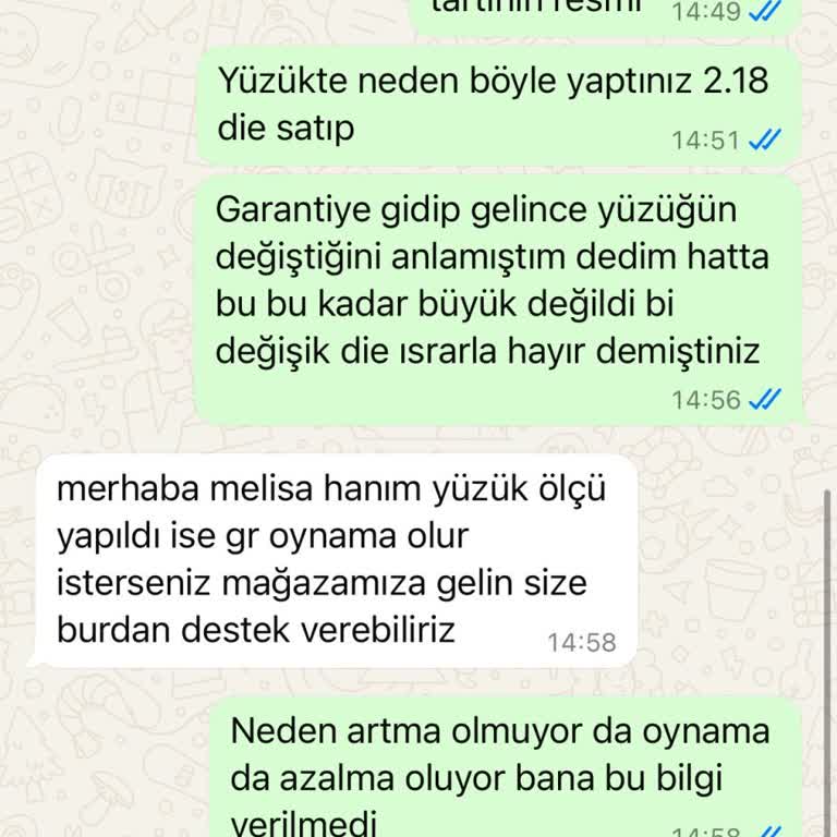 Aldığım Yüzük Sürekli Sorun Çıkardı, Gramajı Da Eksildi