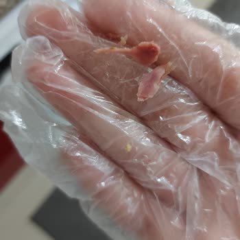 Tütsülenmiş Jumbo Piliç Sosisin İçinden Kemik Çıkması Şaşkınlığı