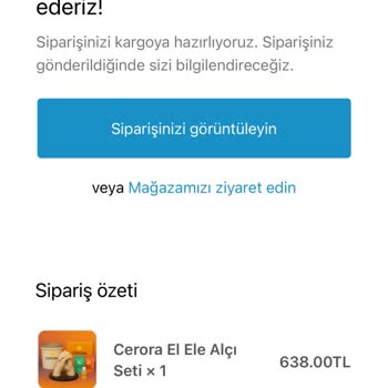 Cerora Neredeyse 20 Gün Oldu Ürün Hala Kargoya Verilmedi