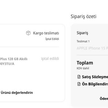 Siparişim Sebepsizce İptal Edildi, Fiyat Artışıyla Karşılaştım