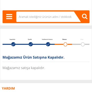 Mutlu Tedarik Ürünlerde Stok Var Ama Sonradan Mağazamız Ürün Satışına Kapalıdır Uyarısı Veriyor