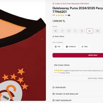 Sipariş Edilen 5 Yıldızlı Forma Yerine 4 Yıldızlı Gönderildi