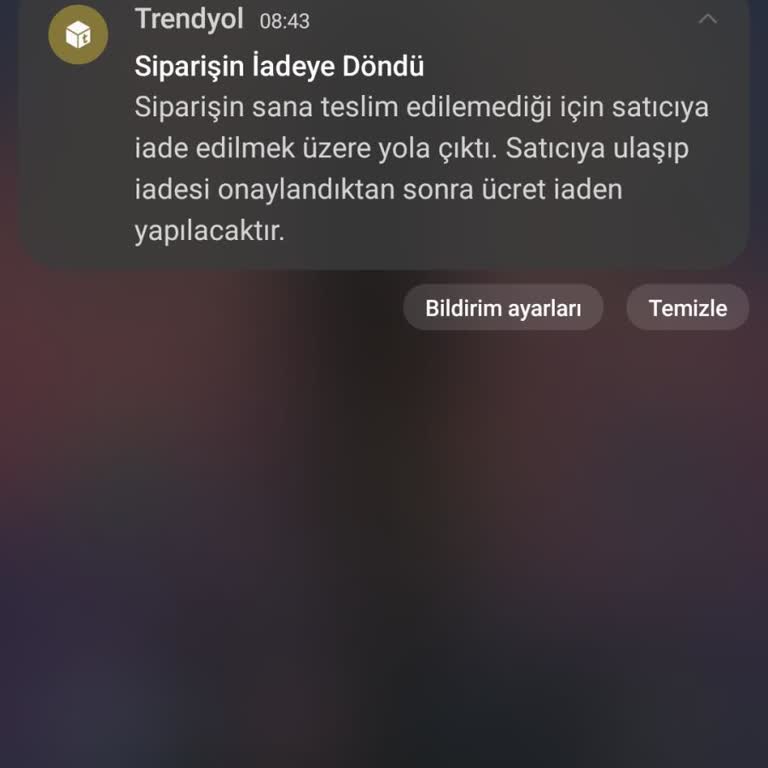 Kargom Teslim Edilmeden Haksız İade İşlemi Yapıldı