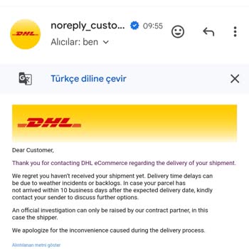 DHL liefert seit 8. März nicht, Paket aus Deutschland bis heute verschwunden!