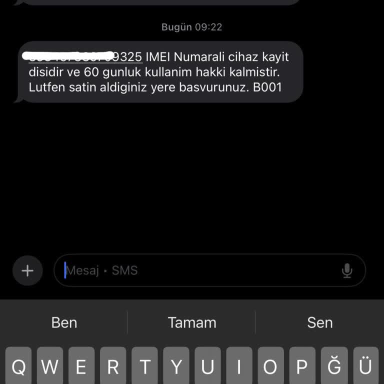Cihazın Kullanım Süresi Hakkında Yanıltıcı Mesajlar Ve Yasal Hak Talebi