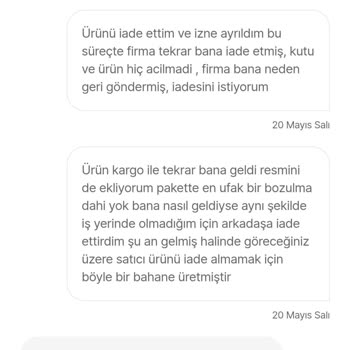 Hepsiburada Ve Satıcı İş Birliğiyle Sıfır Ürünü İade Alamadılar