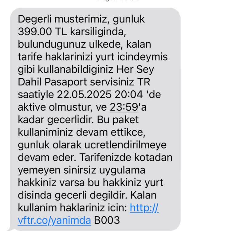 Kullanılmayan Yurt Dışı Hizmeti İçin Haksız Ücretlendirme