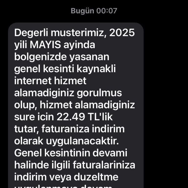 Altyapı Çalışmaları Nedeniyle 7 Gündür İnternetsiz Kaldım, Mağduriyetim Giderilmiyor
