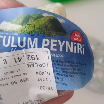 Tulum Peynirinde Poşet Parçası Bulmak Hayal Kırıklığı Yaşattı