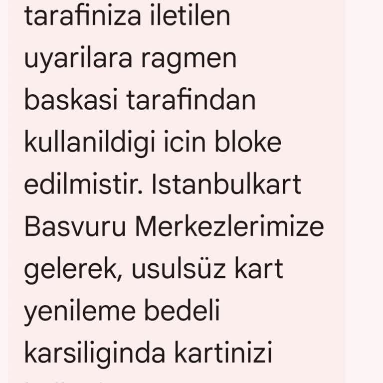 İETT Şoförleri Tarafından Kartımın Haksız Yere Tekrar Tekrar Bloke Edilmesi