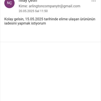 Siparişim Fotoğraftakinden Farklı Geldi İade Talebime Dönüş Yapılmıyor