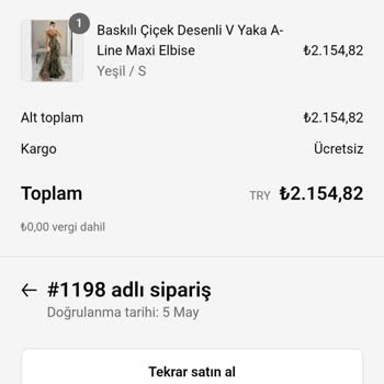 Siparişim Fotoğraftakinden Farklı Geldi İade Talebime Dönüş Yapılmıyor