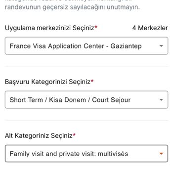 VFS Global Gaziantep’te Aile Ziyareti İlk Başvuruları İçin Randevu Sorunu