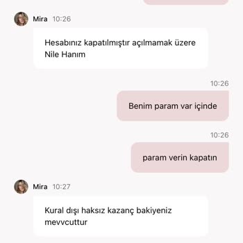 Hesabım Donduruldu Param Ve Ana Param İade Edilmedi