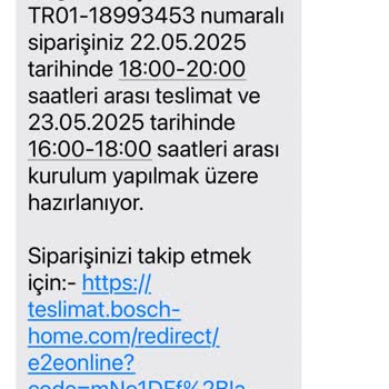 Bosch Buzdolabı Teslimatında Gecikme Ve Mağduriyet Yaşadım