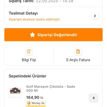 Migros'tan Aldığım Golf Maraşım Dondurma Eskisi Gibi Değil, Tadında Ve Yapısında Sorun Var