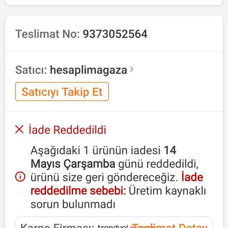 Ağız Duşu Ürünü İade Sürecinde Yaşanan Sorun