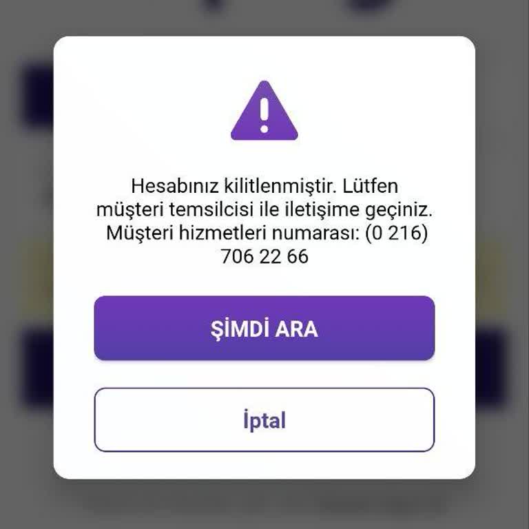 Hesap Kilitlendi, Müşteri Hizmetlerine Ulaşamıyorum