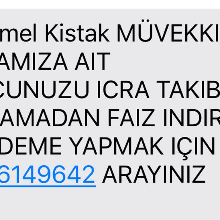 Haksız İcra Takibi Mesajlarıyla Rahatsız Ediliyorum