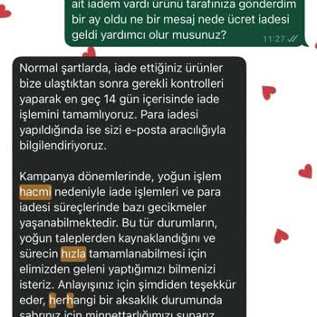 Ürün İadesi Yapılmadı, Param 3 Aydır Bekliyor!