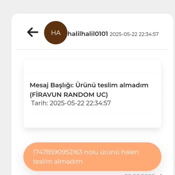 Ürün Teslim Edilmedi, Müşteri Hizmetleri Yardımcı Olmadı