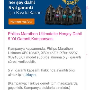 Philips'in 5 Yıl Her Şey Dahil Garantisi Kapsamında Mağduriyet Yaşıyorum
